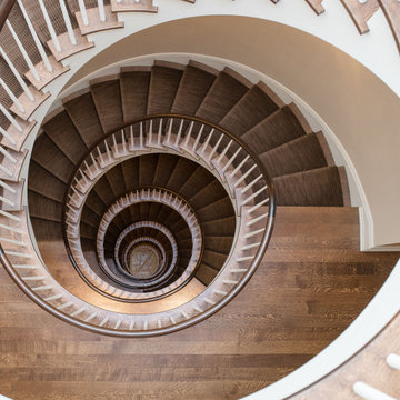 2020 SMA StairCraft Award - Best Curved Stairway-Traditional - HEARTLAND STAIRWA