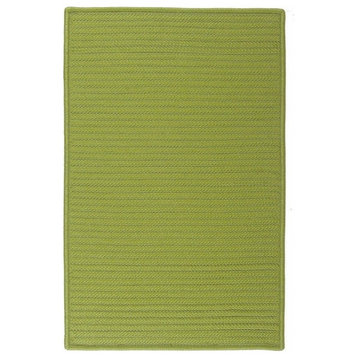 Simply Home Solid Rug, Bright Green, 2'x8'