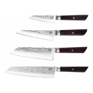 Kotai High Carbon Stainless Steel Pakka 5-Piece Knife Set Essential Deluxe Edition