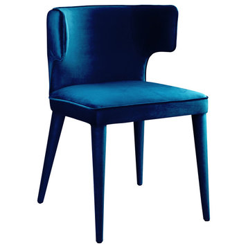 20 Inch Dining Chair Teal Blue Art Deco Moe's Home
