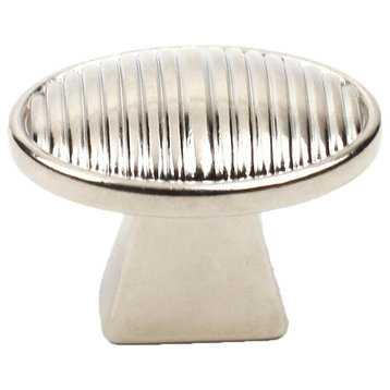 Athena Oval Knob, Polished Nickel