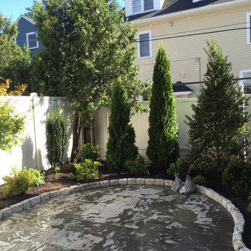 edging and bluestone