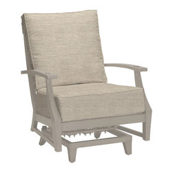 Summer Classics - Summer Classics Croquet Spring Lounge, Linen Dove Cushion - Outdoor Lounge Chairs