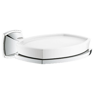 Grohe 40 628 Grandera Wall Mounted Soap Dish Holder - Chrome