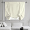 Fresh Popcorn Solid Cotton Tie-Up Window Shade Single Panel, 46W x 63L