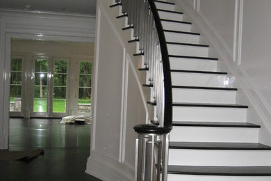 Inspiration for a timeless staircase remodel in New York
