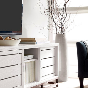 Clapboard White 60" Media Console