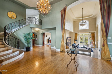 Living room - mediterranean living room idea in Los Angeles