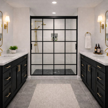 Sovereign Shaker Onyx Black Gallery| Bathroom Projects