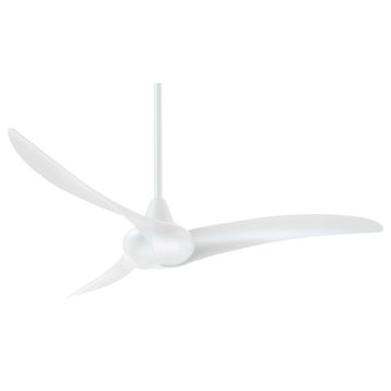Minka Aire Wave 52" Ceiling Fan With Remote Control, Flat White