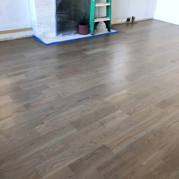 DIX HILLS: 5" WHITE OAK INSTALLED & FINISHED WITH 4 PART CUSTOM STAIN