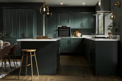 Design ideas for a contemporary kitchen in Buckinghamshire.