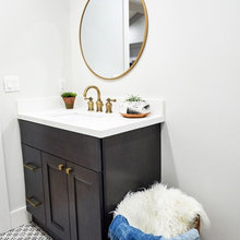 bathroom in basement