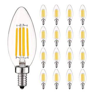 Luxrite Candelabra LED Light Bulbs 100W Equivalent 800 Lumens 7W