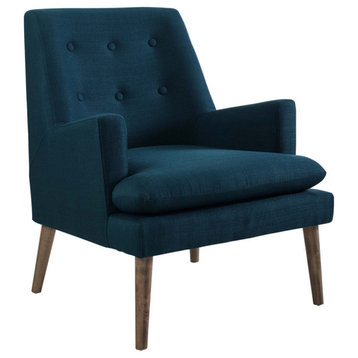 Ronan Azure Upholstered Lounge Chair