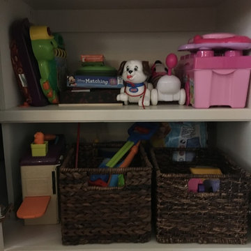 Toy Cabinet Organization