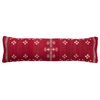 Jaipur Living Katara Tribal Red/ Gray Lumbar Pillow, Down Fill