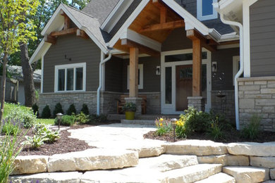 Example of a classic exterior home design in Chicago