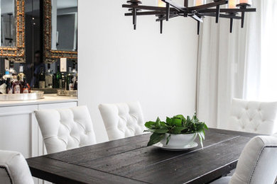 Transitional dining room photo in New York