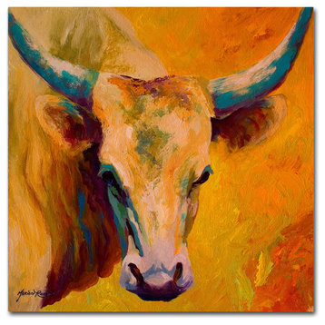 Marion Rose 'Creamy Texan' Canvas Art, 14" x 14"