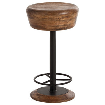 Caymus Counter Stool, Natural Wood, Round, 24"H (6120 3CJM9)