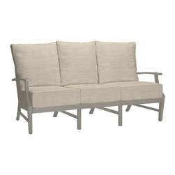 Summer Classics - Summer Classics Croquet Sofa, Linen Dove Cushion - Outdoor Sofas