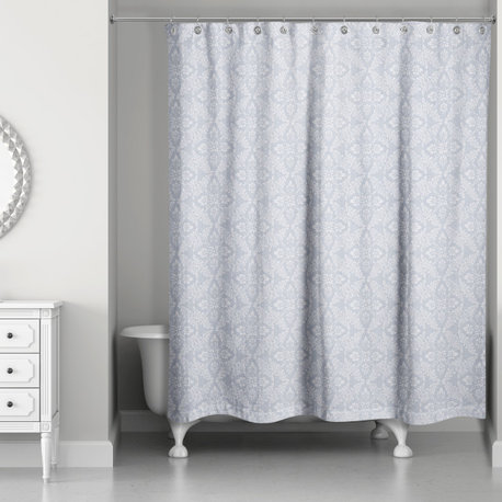 Medallion Blues 71x74 Shower Curtain