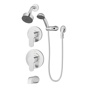 Identity 2-Handle Tub and Shower Faucet Trim With Hand Shower, 1.5 gpm, Chrome