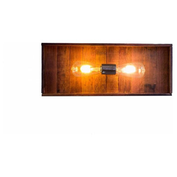 Wine Barrel Vanity Light - Gemius - Made from reclaimed CA wine tanks