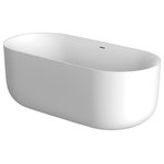 Balteco - Malene White Solid Surface Bathtub, 70" - Discover our world class engineering bathtubs collection., exclusively designed for the discerning modern bathroom enthusiast.