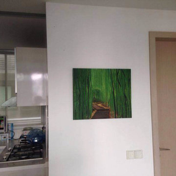 Green Forest Scenery Oil Painting I ArtisanMalaysia.com