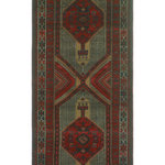 Noori Rug - Fine Vintage Distressed Gulshane Red/Beige Runner, 3'6x11'0 - Uniquely hand knotted, this Fine Vintage Distressed Gulshane rug has been crafted using fine quality wool so it lasts for years to come. Subtle signs of wear to give it a personal touch making it a true one-of-a-kind.