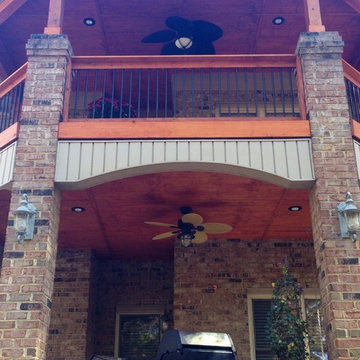 Gazebo roof second story open porch Matthews NC