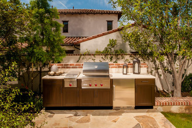 Example of a mountain style kitchen design in Bridgeport