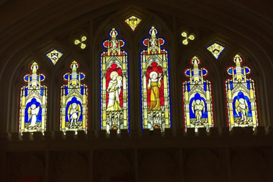 Stained Glass Windows Illuminated with Addlux LED Light Sheet