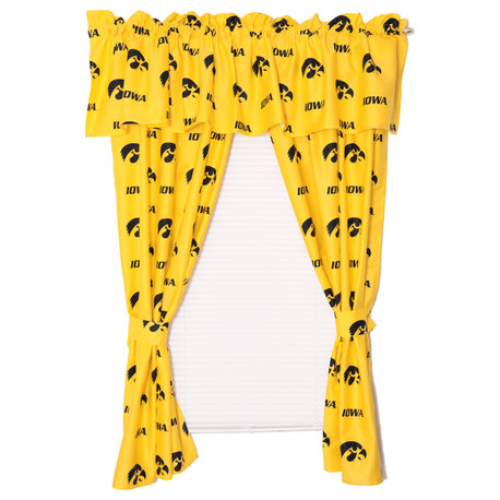 Iowa Hawkeyes Printed Curtain Panels 42"x63"