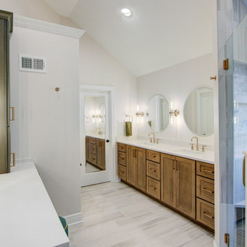 Primary Bathroom Remodel with Tub Removal & Shower Relocation