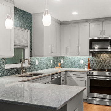 Temple Terrace kitchen in cool greys