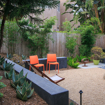 Artistic Retreat With Colorful Design Style - Raised Flower Bed