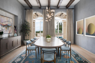 Tuscan dining room photo in Santa Barbara