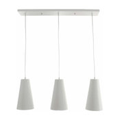 Gatria LED Pendant Light With White Glass Shades
