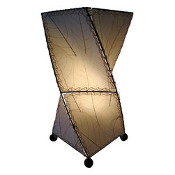 Eangee Home Designs Twist Table Lamp | Natural - Table Lamps