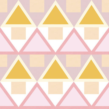 Pink Madaket Geometric Peel & Stick Wallpaper, Bolt