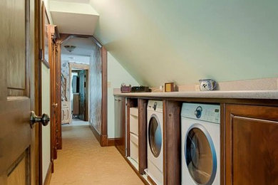 Inspiration for a laundry room remodel in Cleveland