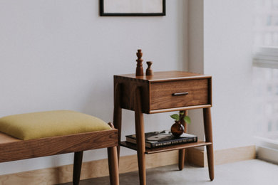 Small midcentury foyer.