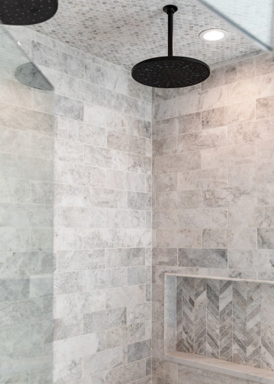 Midcentury Bathroom by Pear Tree Design Group
