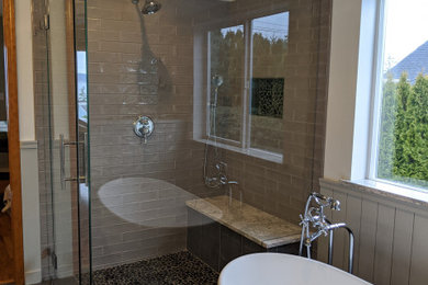 Bathroom - coastal bathroom idea in Seattle