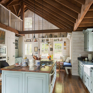 Rock Hill, NY - Farmhouse - Reclaimed Oak Counter
