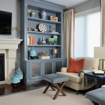 Transitional Style Decor: Living Room