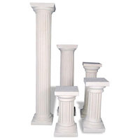 Doric Column, Limestone, 13x13x95